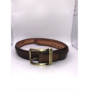 MEN'S SIZE 38  LOS ALTOS BROWN  AUTHENTIC HANDMADE OSTRICH BELT